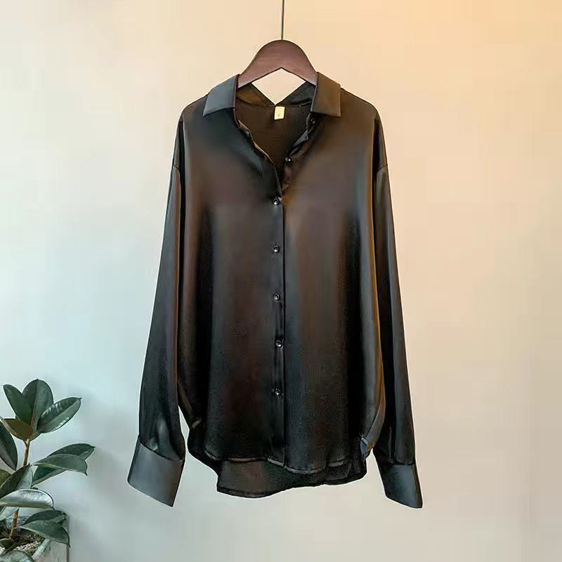 Vrouwelijke Zijden Blouse Elegante Klassiek