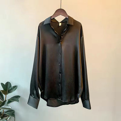 Vrouwelijke Zijden Blouse Elegante Klassiek