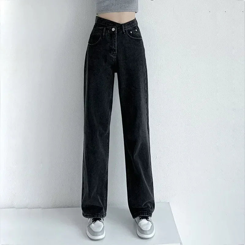 Wijd Jeans voor Vrouw Relax Fit
