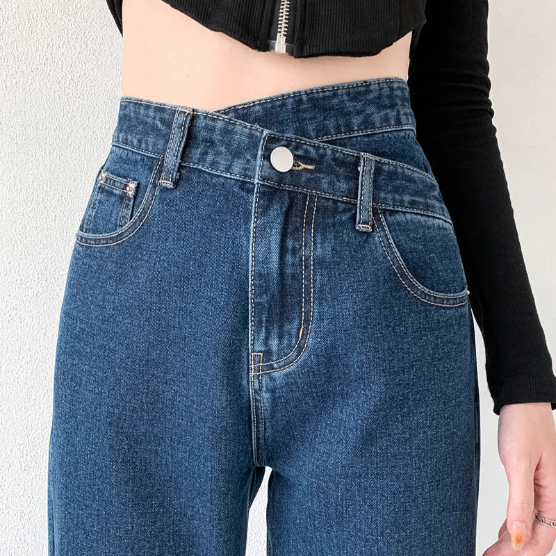Wijd Jeans voor Vrouw Relax Fit