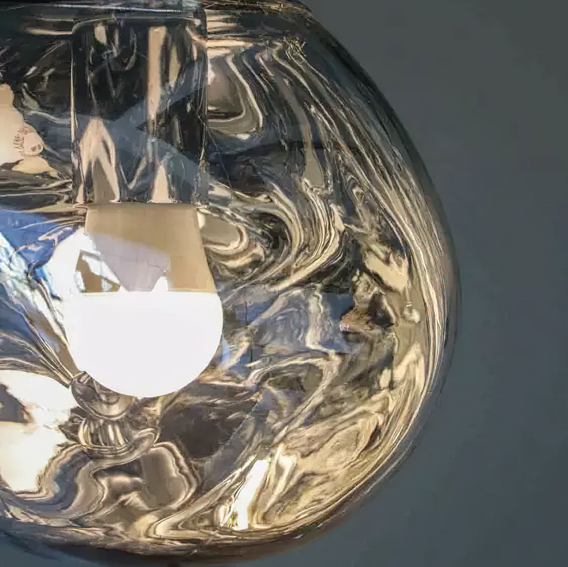 Lavadruppel Hanglamp – Geblazen Glas met Warme Gloed – 4 Maten & 4 Tinten – Modern Artistiek Lichtspel