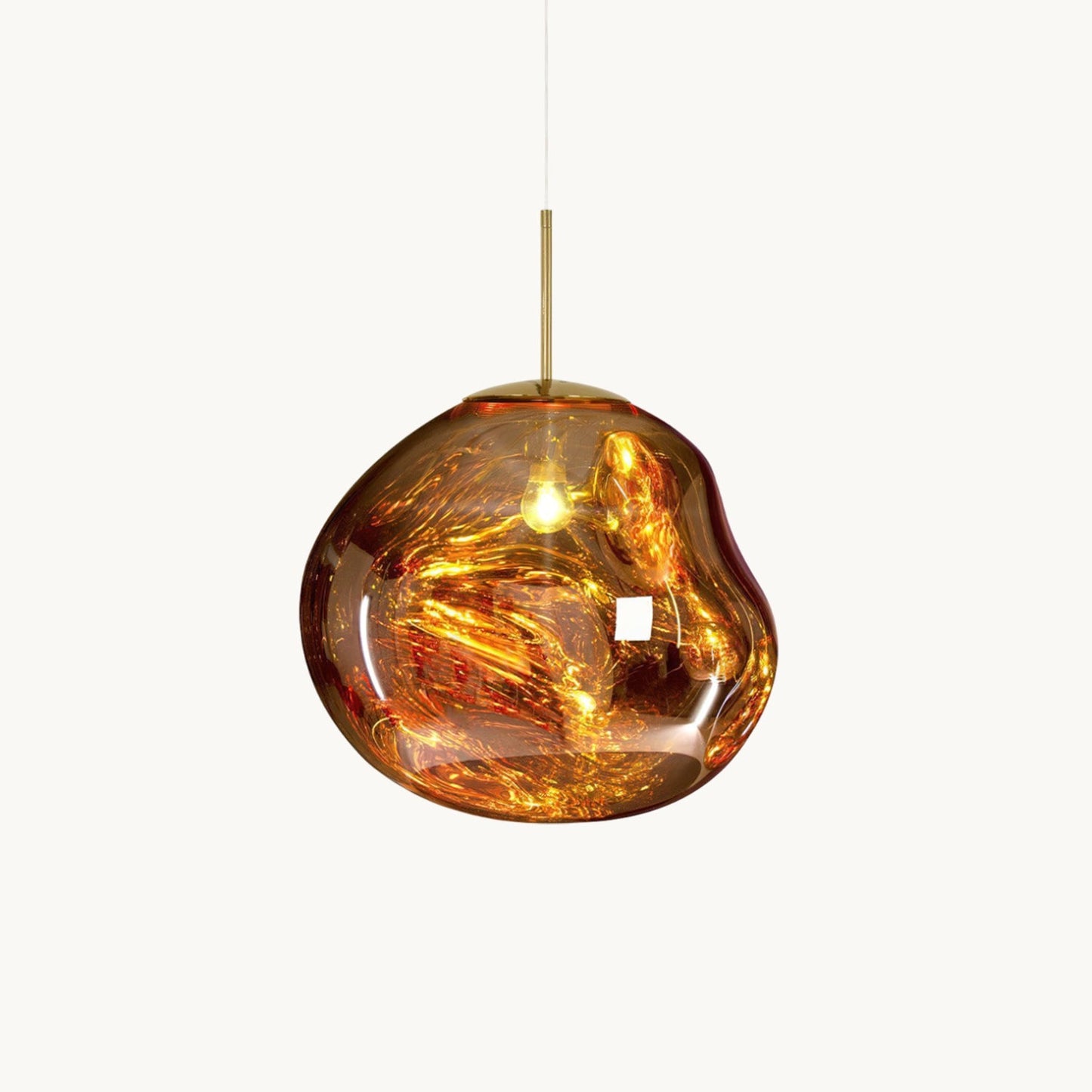Lavadruppel Hanglamp – Geblazen Glas met Warme Gloed – 4 Maten & 4 Tinten – Modern Artistiek Lichtspel