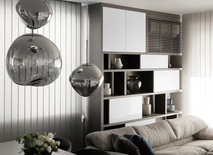Lavadruppel Hanglamp – Geblazen Glas met Warme Gloed – 4 Maten & 4 Tinten – Modern Artistiek Lichtspel