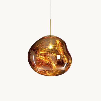 Lavadruppel Hanglamp – Geblazen Glas met Warme Gloed – 4 Maten & 4 Tinten – Modern Artistiek Lichtspel