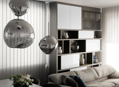 Lavadruppel Hanglamp – Geblazen Glas met Warme Gloed – 4 Maten & 4 Tinten – Modern Artistiek Lichtspel