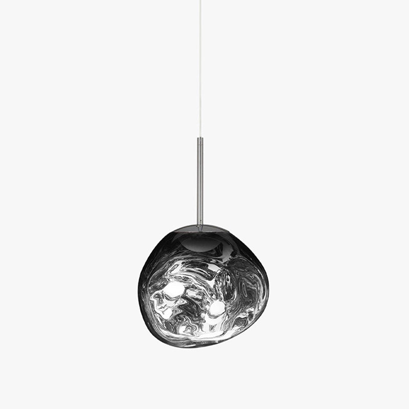 Lavadruppel Hanglamp – Geblazen Glas met Warme Gloed – 4 Maten & 4 Tinten – Modern Artistiek Lichtspel