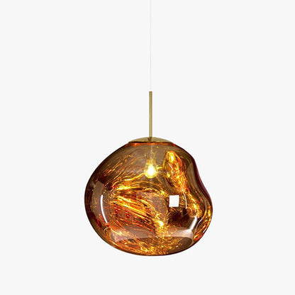 Lavadruppel Hanglamp – Geblazen Glas met Warme Gloed – 4 Maten & 4 Tinten – Modern Artistiek Lichtspel