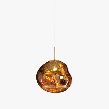Lavadruppel Hanglamp – Geblazen Glas met Warme Gloed – 4 Maten & 4 Tinten – Modern Artistiek Lichtspel