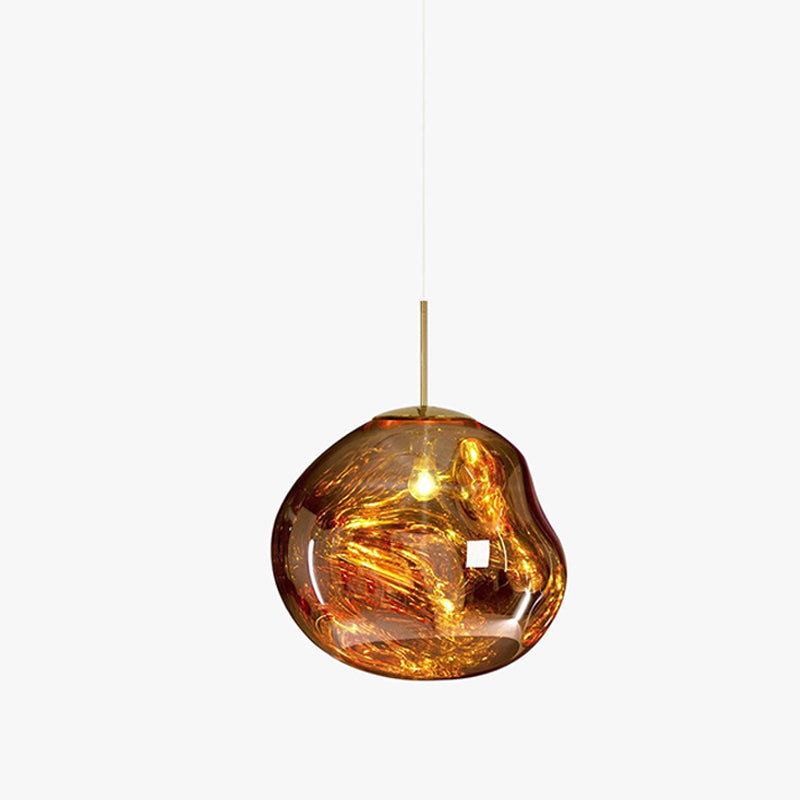 Lavadruppel Hanglamp – Geblazen Glas met Warme Gloed – 4 Maten & 4 Tinten – Modern Artistiek Lichtspel