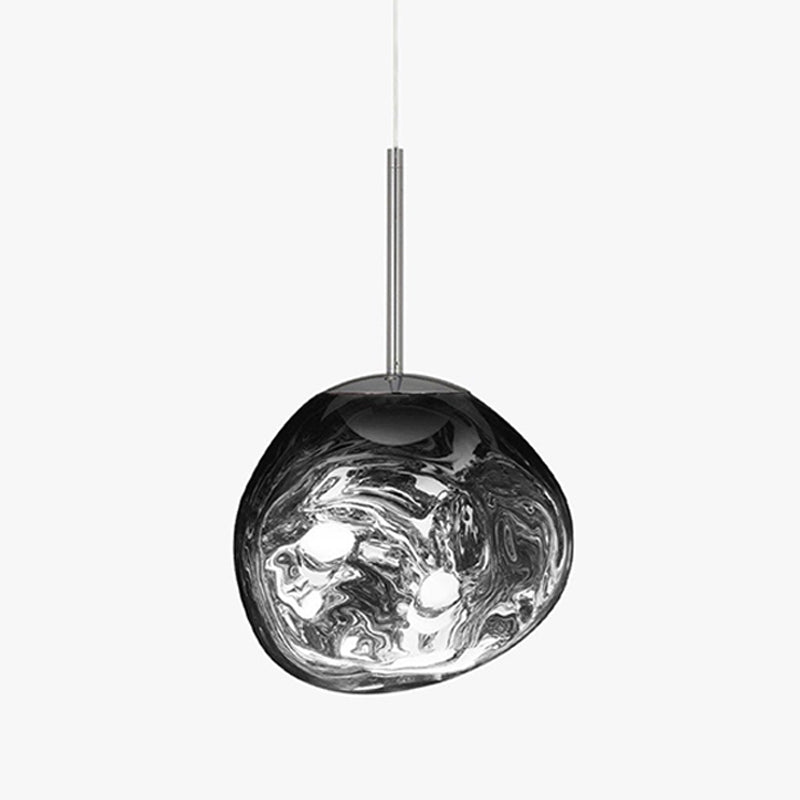 Lavadruppel Hanglamp – Geblazen Glas met Warme Gloed – 4 Maten & 4 Tinten – Modern Artistiek Lichtspel