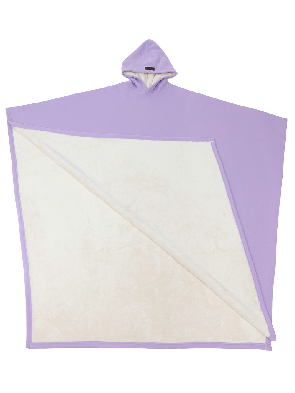 Fleece Poncho Warm en Zacht met Capuchon Luxe Kwaliteit