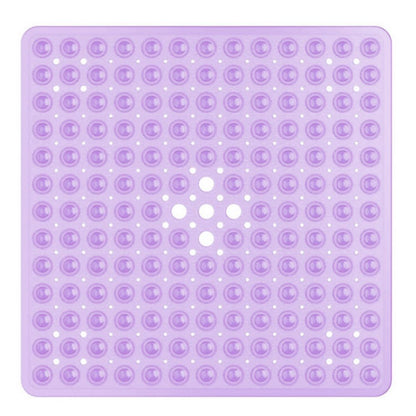 Antislip Badmat met Zuignappen – Veilig Vaste Mat voor Bad en Douche – Vierkant Design met Drainagegaten – PVC Douchevloermat – Machinewasbaarbaar