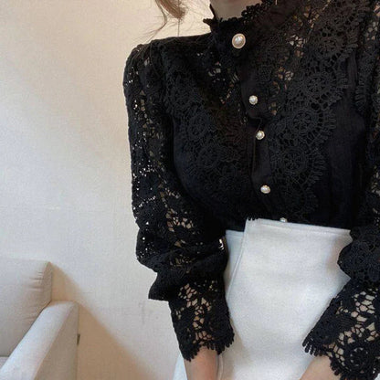 Bloemen Blouse Vrouwelijk Elegant