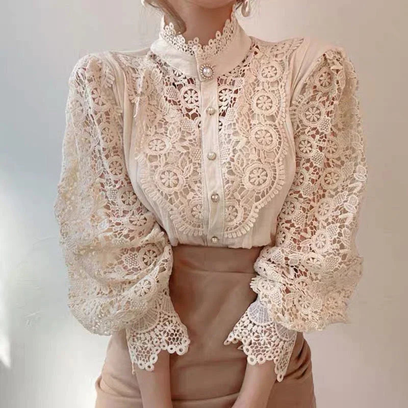 Bloemen Blouse Elegant Lea Vrouwelijke Stijl