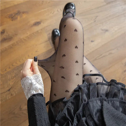 Collant met Harten en Stippen Modieus Design