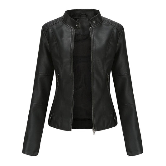 Dames Bikerjack – Kunstleer Jas Slim Fit Modern Design - StudioMarella