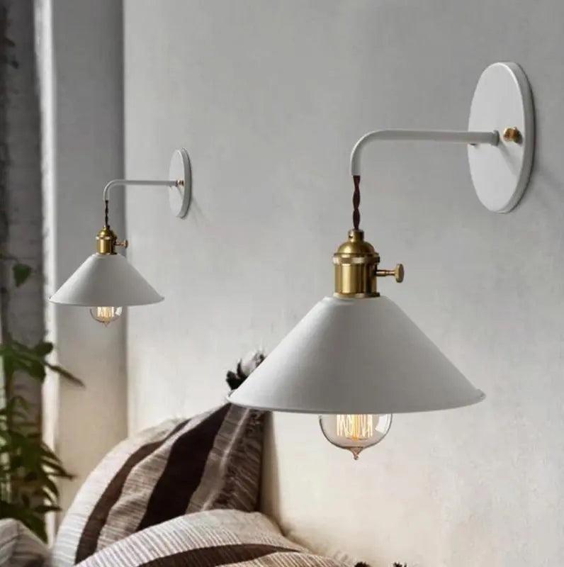 Vintage Wandlamp met Geplateerd Metaalafwerking – Elegant Lichtarmatuur in 7 Kleuren