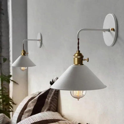 Vintage Wandlamp met Geplateerd Metaalafwerking – Elegant Lichtarmatuur in 7 Kleuren
