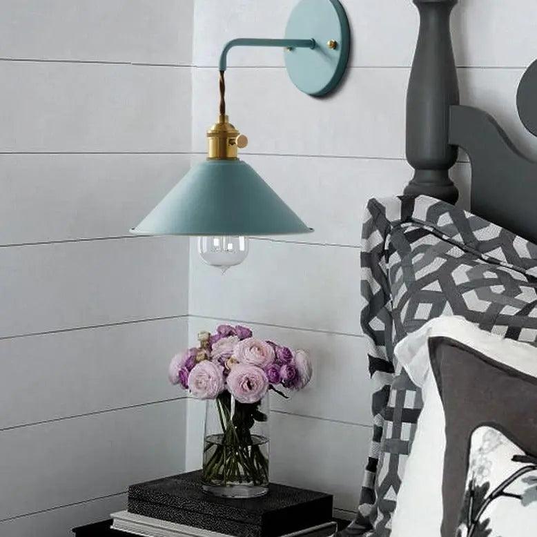 Vintage Wandlamp met Geplateerd Metaalafwerking – Elegant Lichtarmatuur in 7 Kleuren