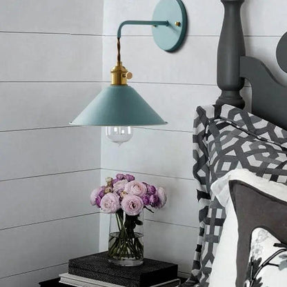 Vintage Wandlamp met Geplateerd Metaalafwerking – Elegant Lichtarmatuur in 7 Kleuren