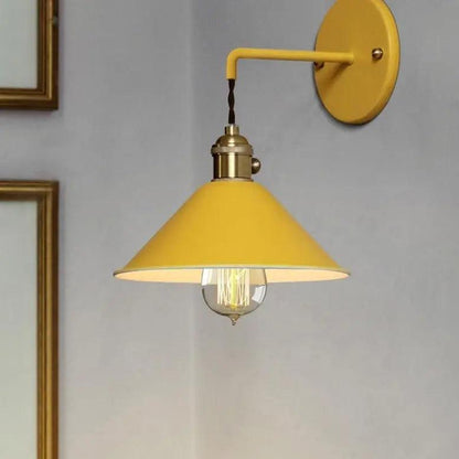 Vintage Wandlamp met Geplateerd Metaalafwerking – Elegant Lichtarmatuur in 7 Kleuren