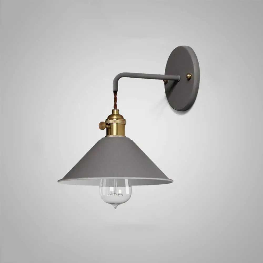 Vintage Wandlamp met Geplateerd Metaalafwerking – Elegant Lichtarmatuur in 7 Kleuren