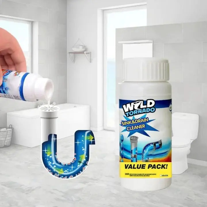 Afvoerblokkade Reiniger Gel 110g Wit Enzymatisch – Lost Haar en Vet Op Natuurlijk Basis – Voor Gootsteen, Douche en WC Afvoer