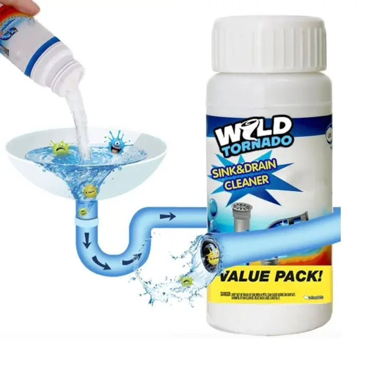 Afvoerblokkade Reiniger Gel 110g Wit Enzymatisch – Lost Haar en Vet Op Natuurlijk Basis – Voor Gootsteen, Douche en WC Afvoer