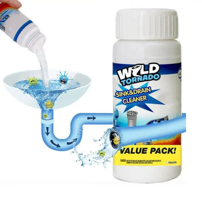 Afvoerblokkade Reiniger Gel 110g Wit Enzymatisch – Lost Haar en Vet Op Natuurlijk Basis – Voor Gootsteen, Douche en WC Afvoer