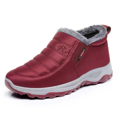 LageWinterlaarzen Dames Slip-on Zwart Elegante Stijl