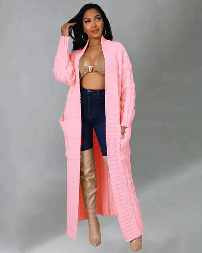 Vest met V-hals Lange Casual Stijl