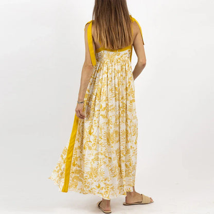 Zomerjurk Bloemenprint Vrouwenjurk Aloha Stijl