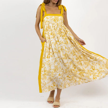 Zomerjurk Bloemenprint Vrouwenjurk Aloha Stijl