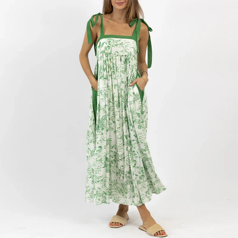Zomerjurk Bloemenprint Vrouwenjurk Aloha Stijl