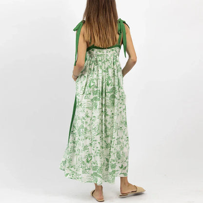 Zomerjurk Bloemenprint Vrouwenjurk Aloha Stijl