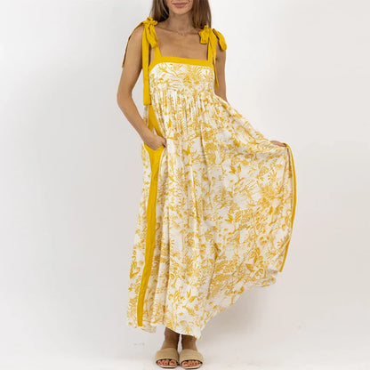 Zomerjurk Bloemenprint Vrouwenjurk Aloha Stijl - StudioMarella