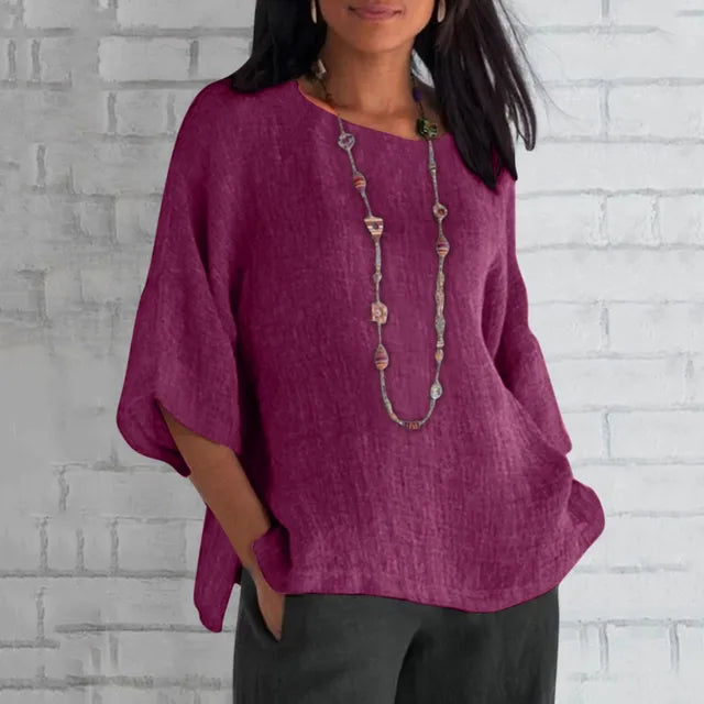 Vrouwen T-Shirt Losse Fit van Katoen - StudioMarella