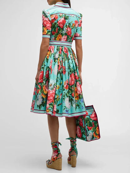 Zomerjurk Prisma Print Vrouwelijke Jurk