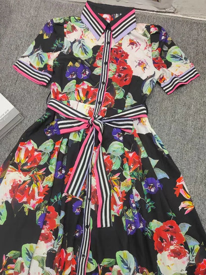 Zomerjurk Prisma Print Vrouwelijke Jurk