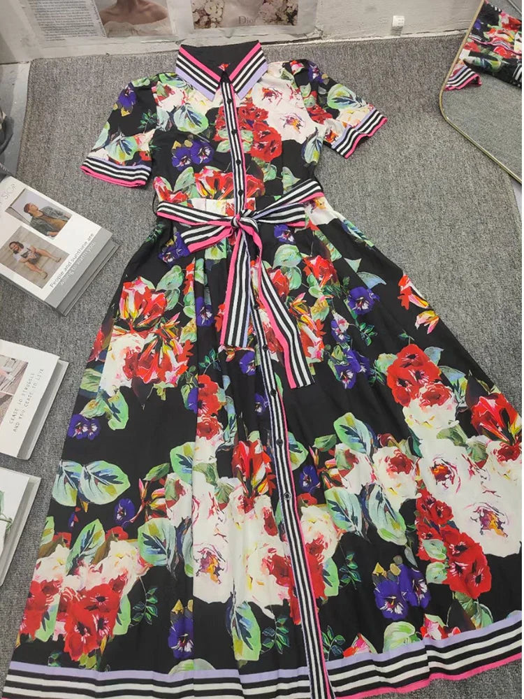 Zomerjurk Prisma Print Vrouwelijke Jurk