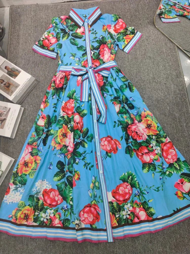 Zomerjurk Prisma Print Vrouwelijke Jurk