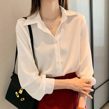 Dames Blouse Lente Zomer Chiffon Stijlvol Comfortabel