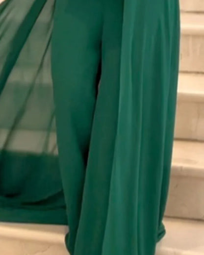 Lente Jumpsuit Asymmetrisch Elegant Design