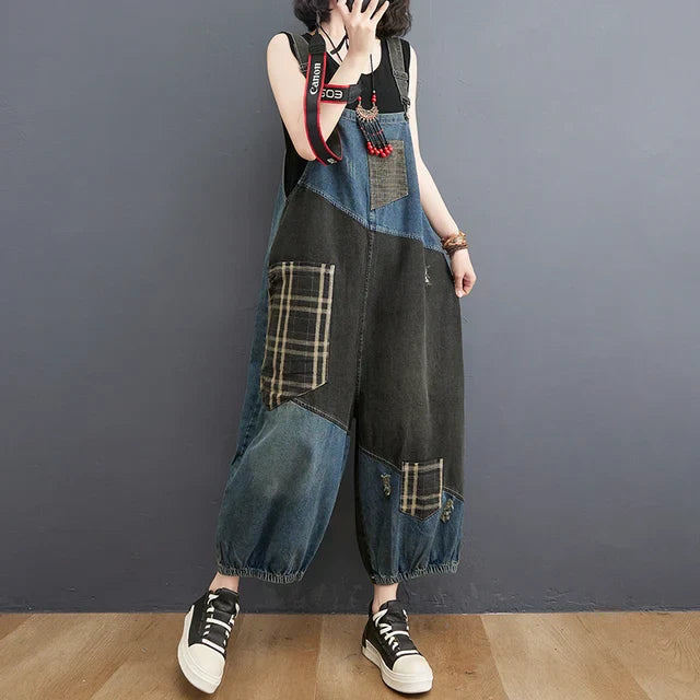 Dames Overalls Denim Zomerse Stijl Blauw - StudioMarella