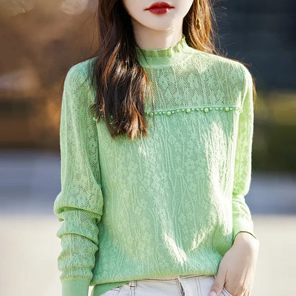 Elegante Kant Blouse voor Vrouwen