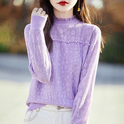 Elegante Kant Blouse voor Vrouwen
