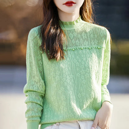 Elegante Kant Blouse voor Vrouwen