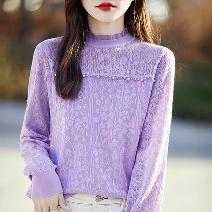 Elegante Kant Blouse voor Vrouwen