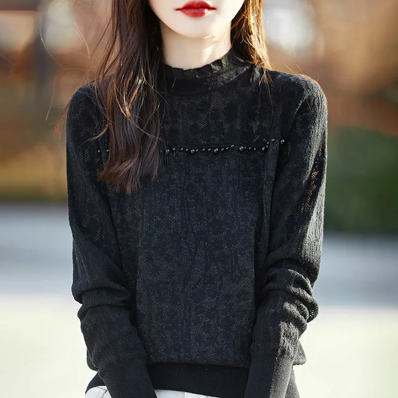 Elegante Kant Blouse voor Vrouwen