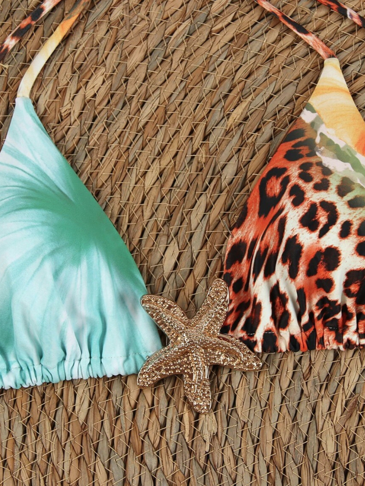 Tropische Bikini Set 3-Delig Zomer Badmode